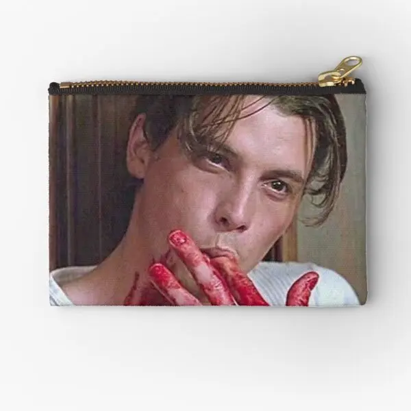 

Scream Billy Loomis Horror Movie Blood Zipper Pouches Key Men Underwear Money Storage Small Cosmetic Pure Packaging Bag Pocket