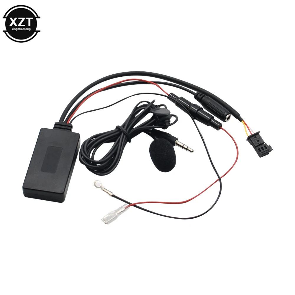 Adaptador bluetooth 5.0 cabo aux com microfone para mercedes benz e/cls/slk 2004-2008 com sistema de comunicação adaptador de áudio estéreo cabo aux