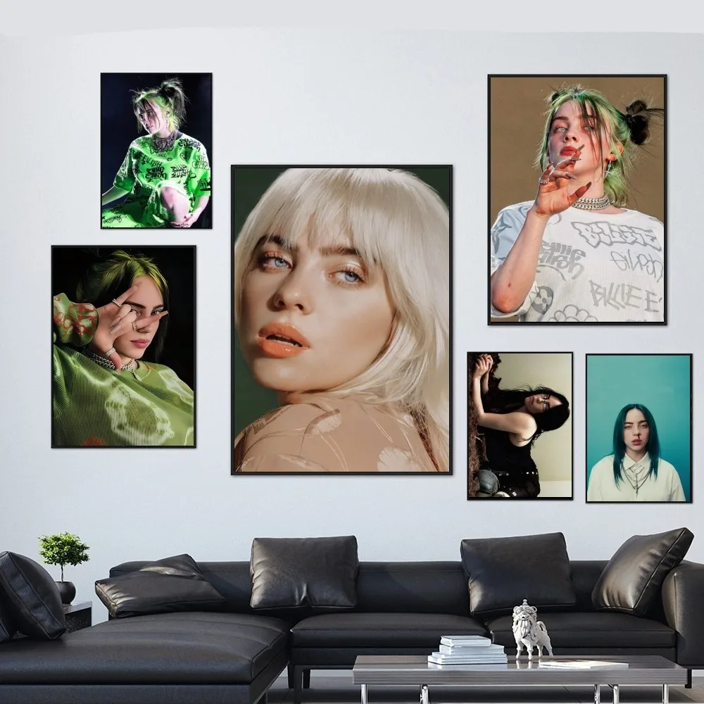 1PC Famous Singer B-Billie Poster High Quality Poster Paper Waterproof Home Living Room Bar Wall Decoration