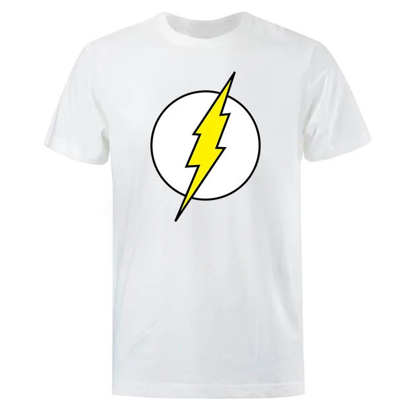 The BIG BANG Theory T Shirt The Lightning Print T-Shirt For Men Cotton Oversized Clothing Casual Street Short Sleeved Funny Tees
