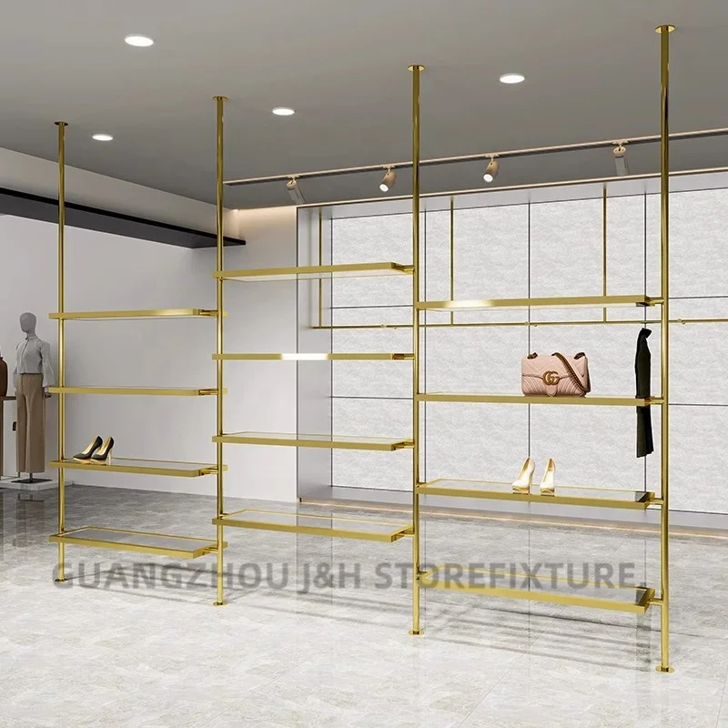 Angepasst.Modernes Design Acryl Handtasche Display Stand Schuh Display Rack Stand Regale Tasche Schuh Racks Shop Display