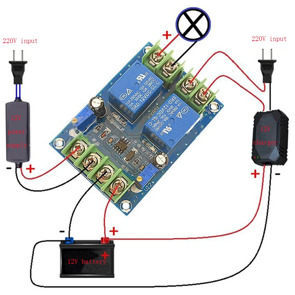 Power Supply Automatic Switching Module Battery Power Failure Automatic Charging Control Module Emergency Circuit Breaker Switch