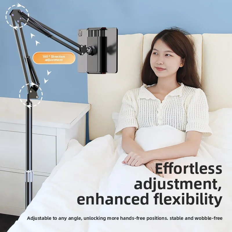 حامل الهاتف المحمول والكمبيوتر اللوحي، متعدد الوظائف، للتصوير العلوي والبث المباشر ومشاهدة مقاطع الفيديو والتلفزيون بجانب السرير #2