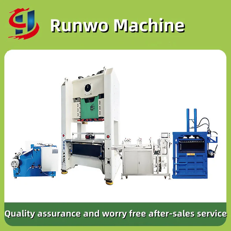 Fully Automatic 63 Ton High-Speed Container Punching Hine Suitable For Aluminum Foil Production E Runwo