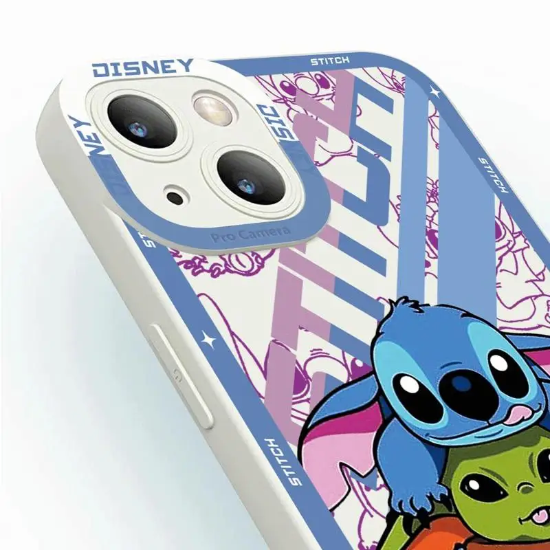 Stitch Toy Story Tigger Minnie Mouse Prince Phone Case for iPhone 15 14 11 Pro Max 13 12 Mini XR X SE 7 8 Luxury Liquid Silicone