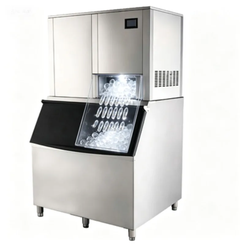 24H Automatic Crescent Ice Maker Commercial Ice Making Machine Ice Cube Maker for Bar Milk Tea Shop Restaurant