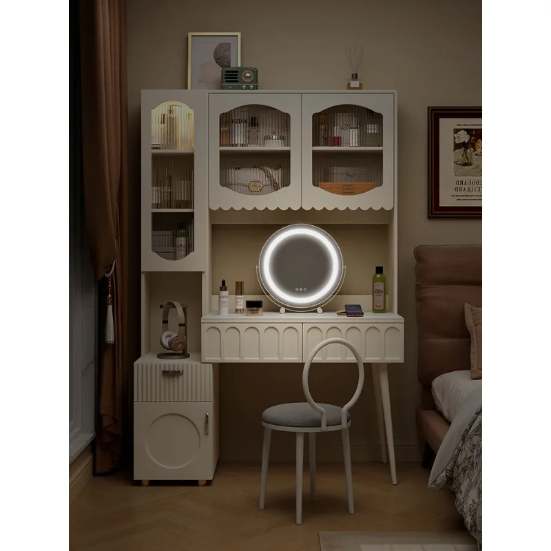 Kaishang Cream Breeze Light Luxury Dressing Table Storage Cabinet Integrated Bedroom Modern Simple Makeup Table