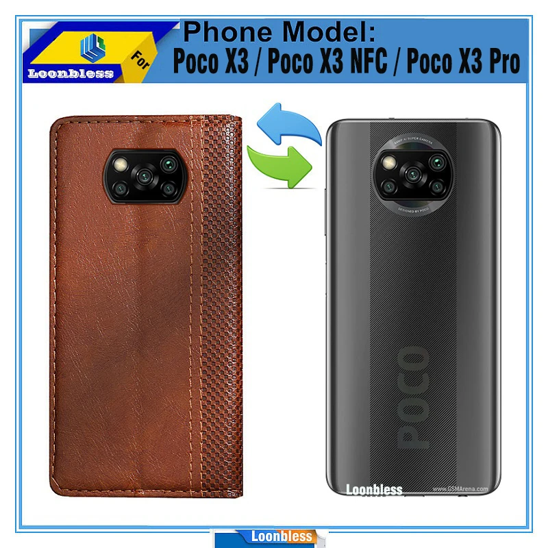 Case celular For Xiaomi Poco X3 NFC Wallet Phone original Cover Book Skin Etui Poco X3 Pro Case Poco X3 GT X 3 PocoX3 Pro X3Pro