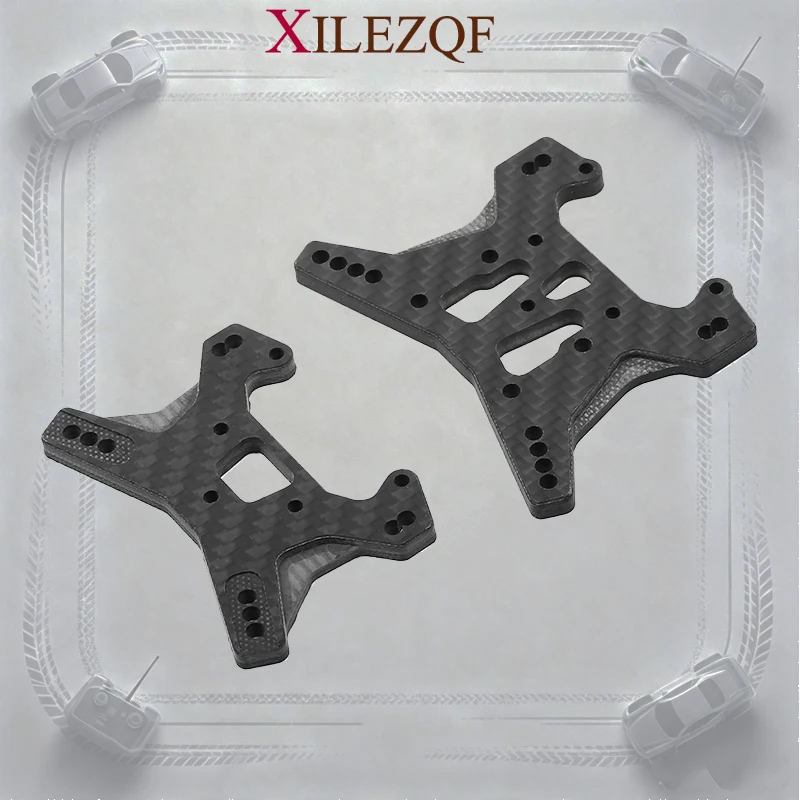 XILEZQF RC Carbon Fiber Shock Tower Plate RC Car Upgrade Front And Rear Accessory for LEILALUO SBK10 Enhanced Performance