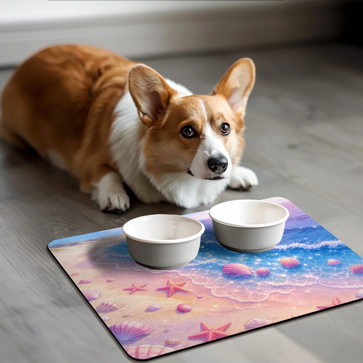 Vibrant Swirl Pattern Polyester Absorbent Mat - Stylish Decorative Mat for Home, Functional Indoor Mat for Daily Use