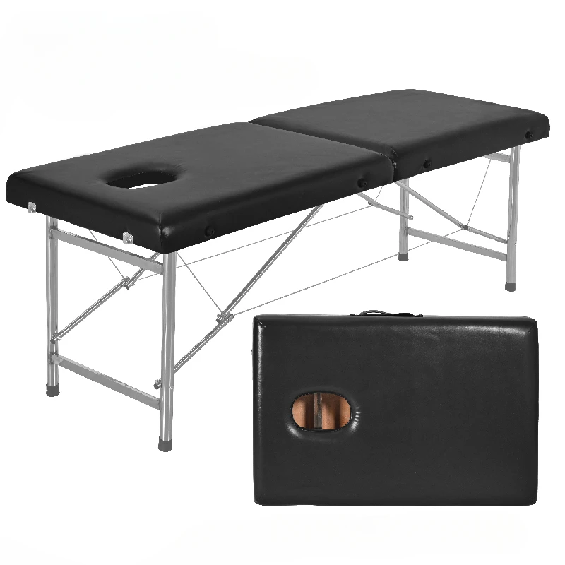 Cama de Masaje plegable portátil, cama de Masaje para examen de Metal para fisioterapia, muebles de belleza especiales Camilla Masaje BL50MD