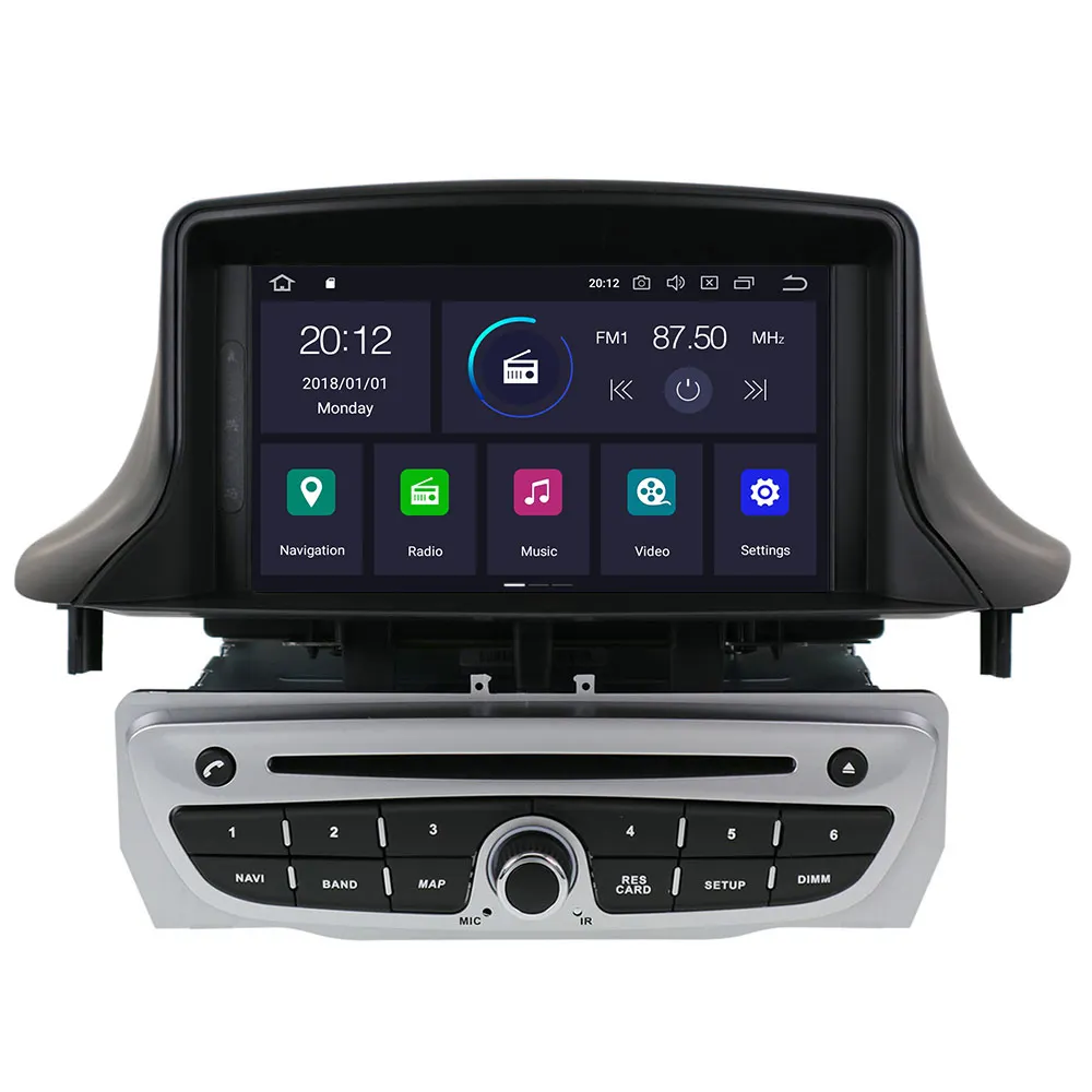 7 Inch Car Radio For Renault Megane 3 Fluence 2009-2015 Carplay Android Auto Multimedia Player GPS Navigation Head Unit Screen