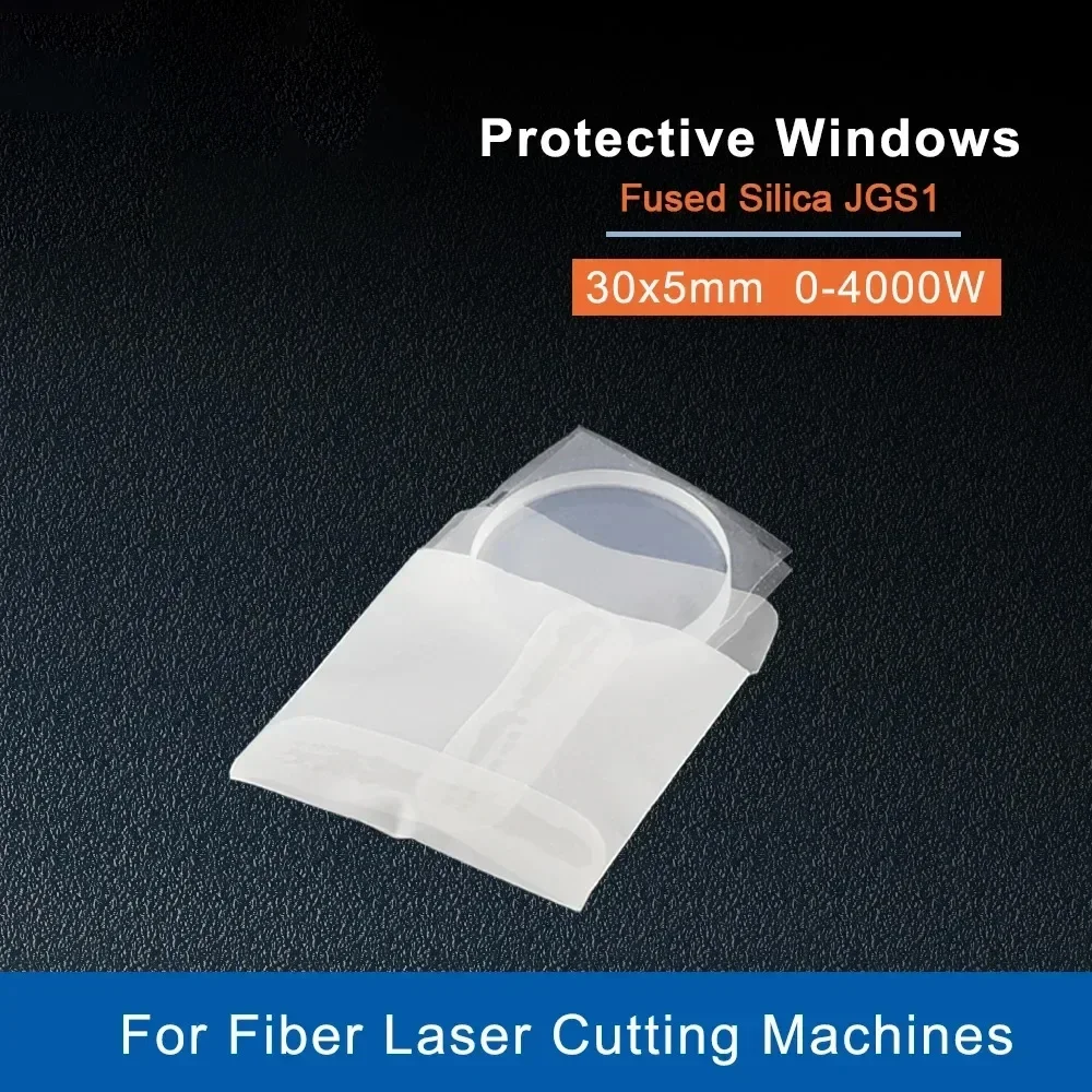 

0-4000W Fiber Laser Protection Quartz glass 30*5mm Used For Raycus HSG WSX LightCutter Fiber Laser Cutting Machines