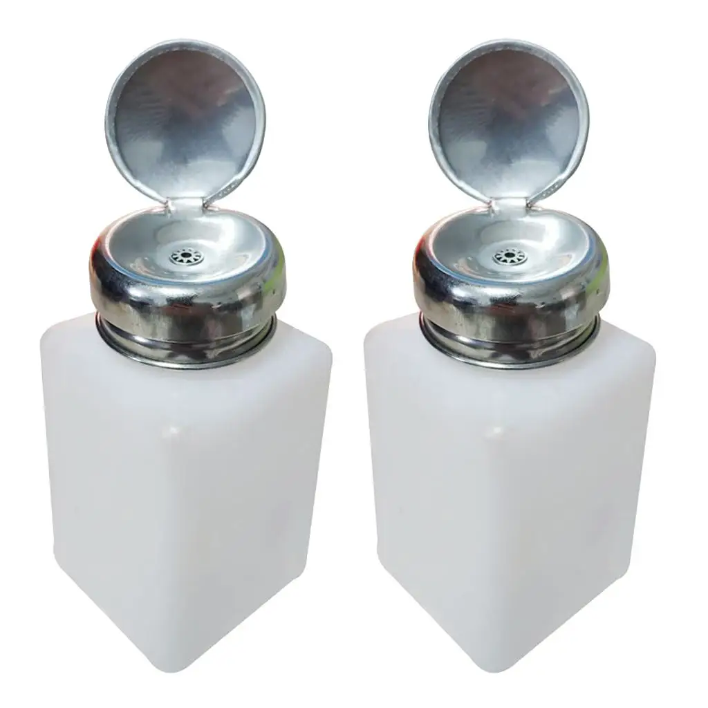 زجاجة ضغط فارغة لمزيل طلاء الأظافر زجاجة ضخ الكحول مسمار الفن احباط هلام ملصق موزع 200 مللي مانعة للتسرب #3