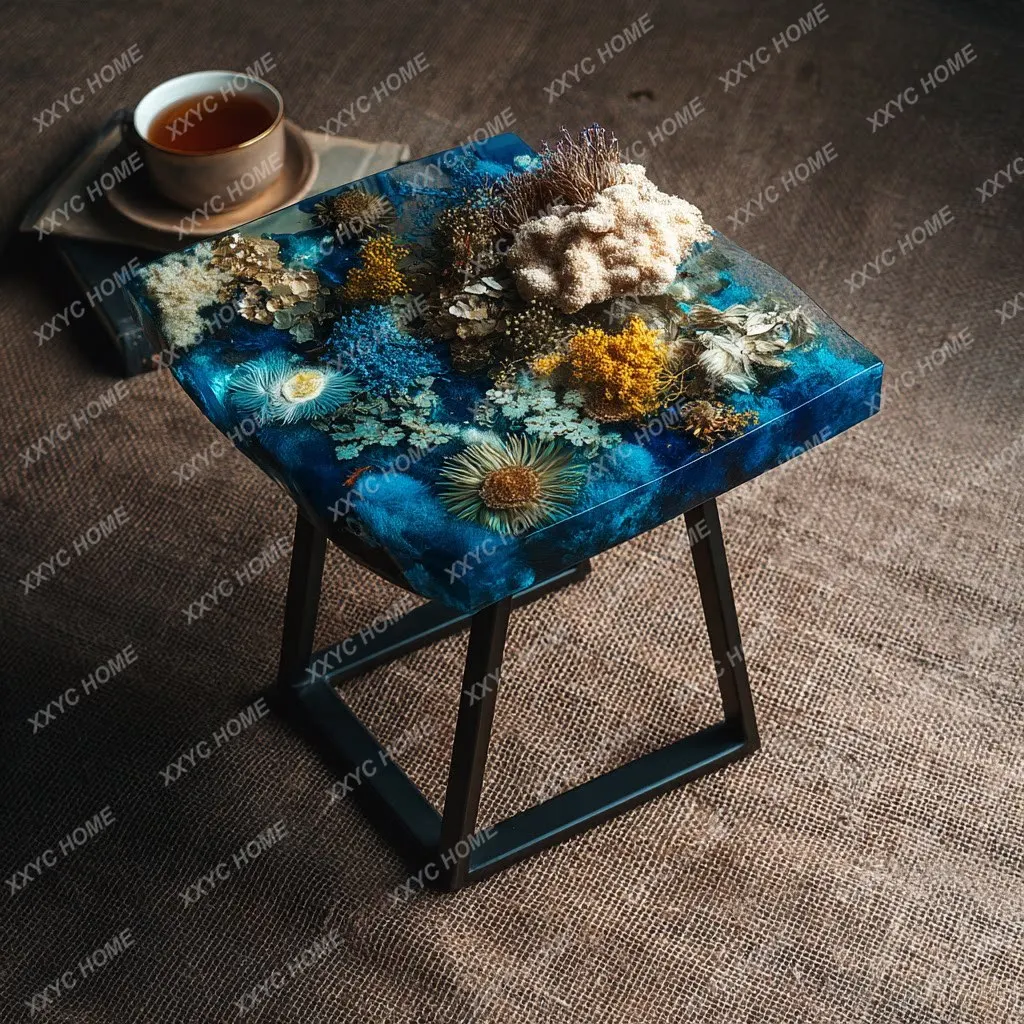 Epoxy resin river table coffee table creative living room home simple
