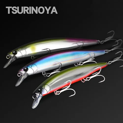 Imagen 2 del producto TSURINOYA IMP 115S Ultra larga fundición hundimiento Minnow señuelo delgado 115mm 20g pesca en la costa lubina Barracuda pesca eléctrica cebo duro