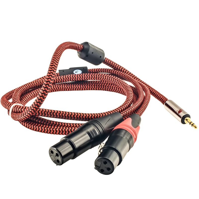 

Hifi Audio Cable 3.5mm Mini Jack to Dual XLR 3 Pin Female for Mixing Console AMP Headphone PC 3.5 Splitter Cable 1M 2M 3M 5M 8M