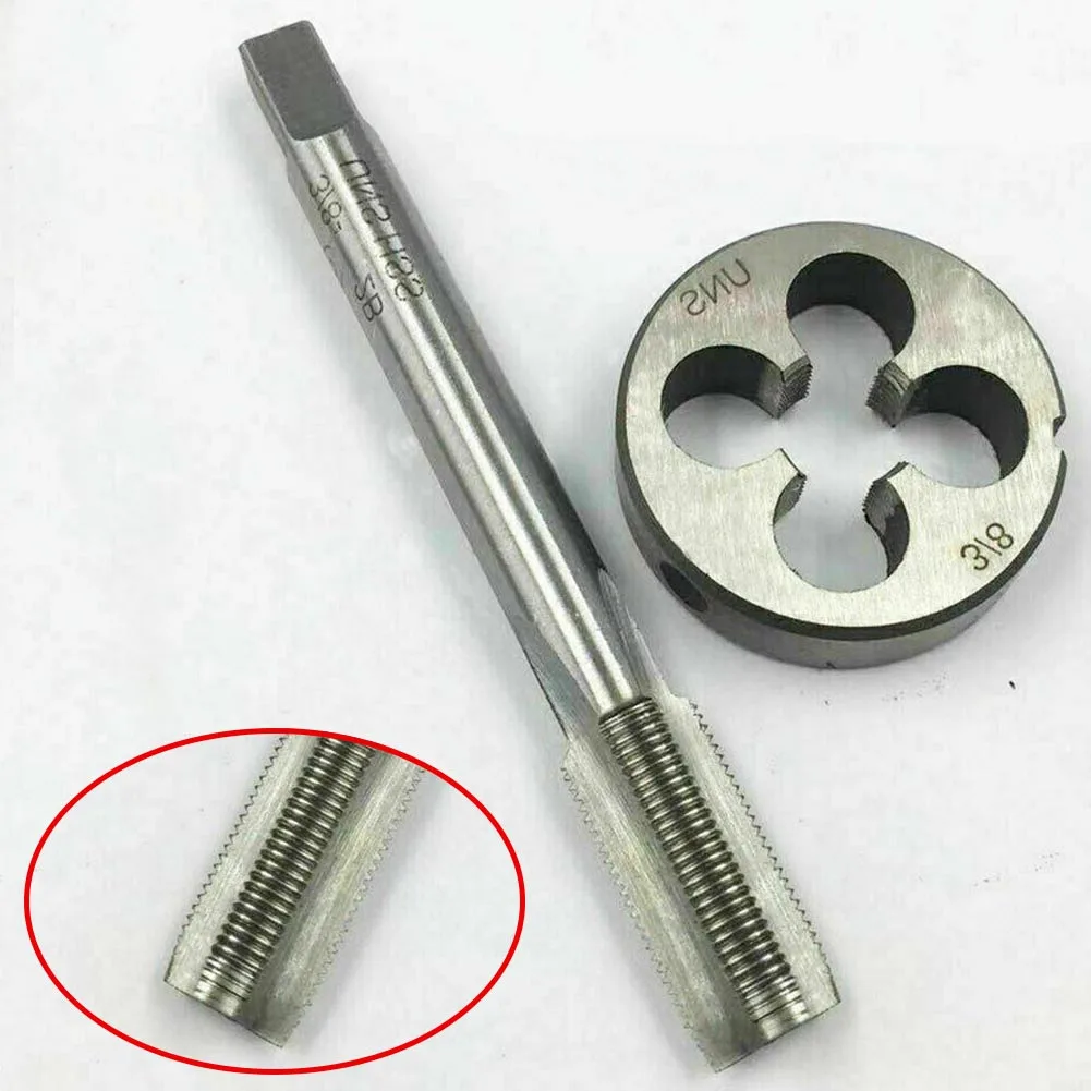 3/8-26 UNS Tap& Die UNF Machine Thread Tap And Round Thread Die Right Hand HSS For Mold Positioning Groove