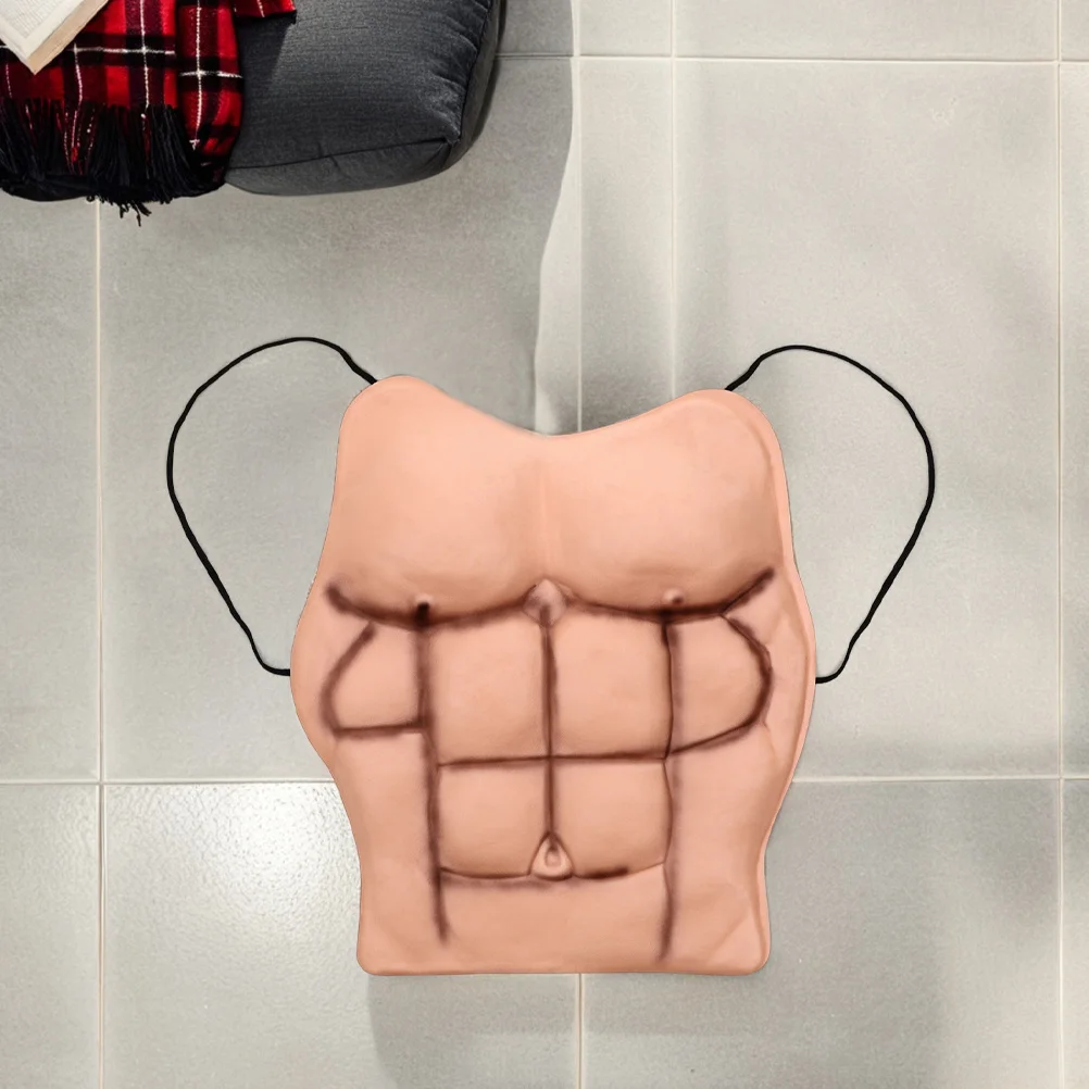 2 Stück gefälschtes tragbares ABS für Männer, realistische Muskelkostüm-Requisiten für Halloween, Cosplay und Theaterauftritte