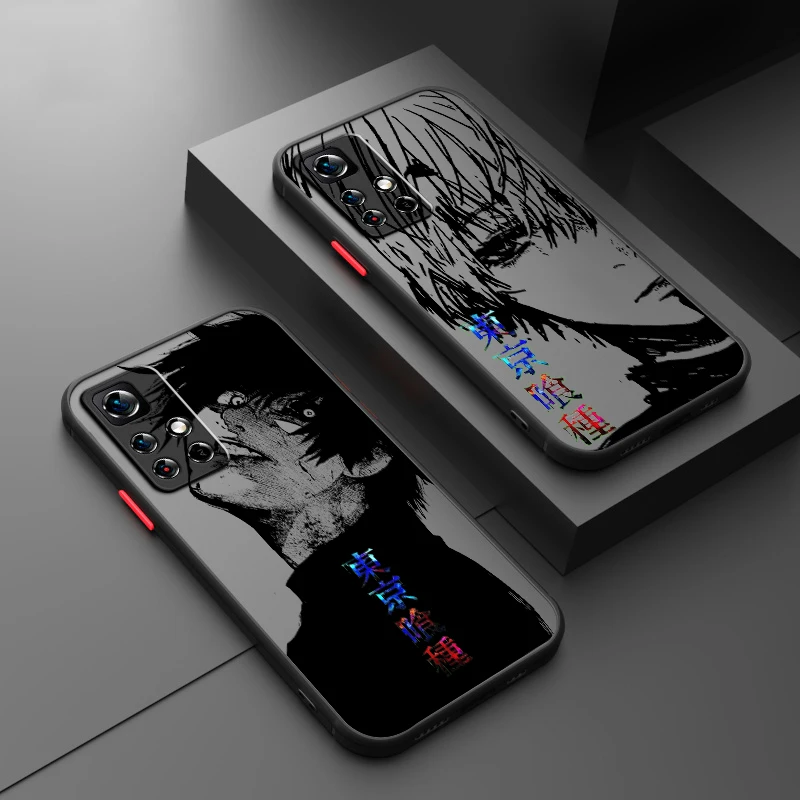 T-Tokyo G-Ghoul Cool Art Frosted Translucent For Redmi Note 13 12 12S 12T 11 11T 11E 10 10S 9 Pro Plus 5G Soft Phone Case