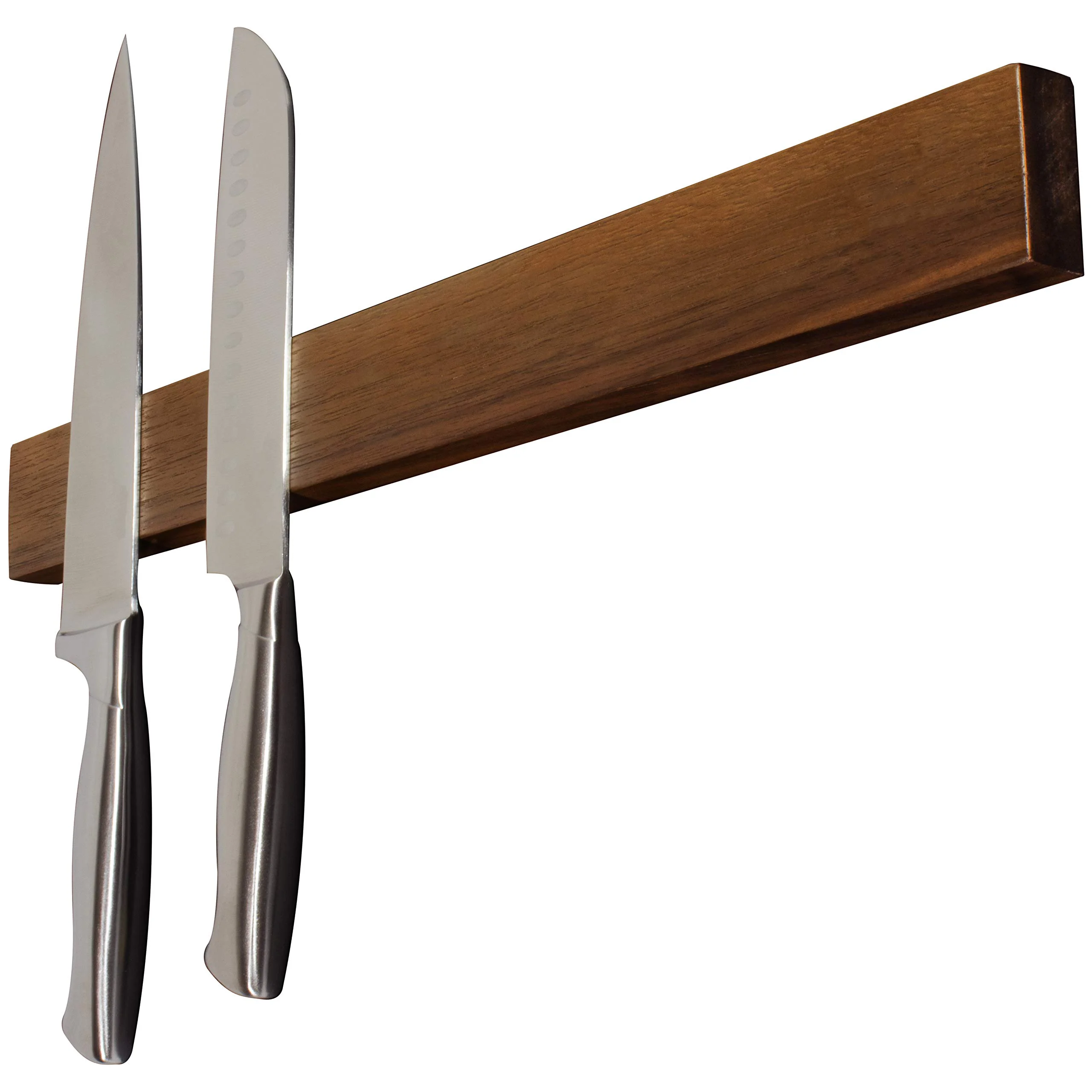 Soporte magnético para cuchillos de nogal de 16 pulgadas para pared, tira magnética para cuchillos, imán para cuchillos, tira magnética para soporte para cuchillos, soporte magnético