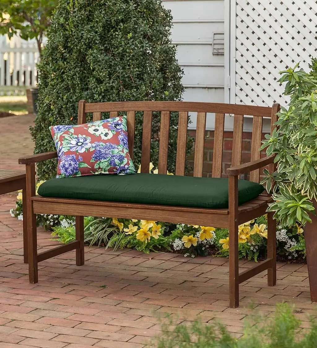 Indoor/Outdoor Lancaster FSC-Certified Eucalyptus Bench Slatted Patio/Porch Bench Multi-Step Finish | Classic Design