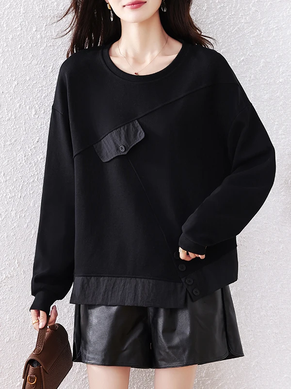 Faionable بسيط Sle المرأة البلوز الخريف وصول جديد زائد حجم تنوعا تي شيرت كامل عالية الخصر مادة الكتان طويلة...