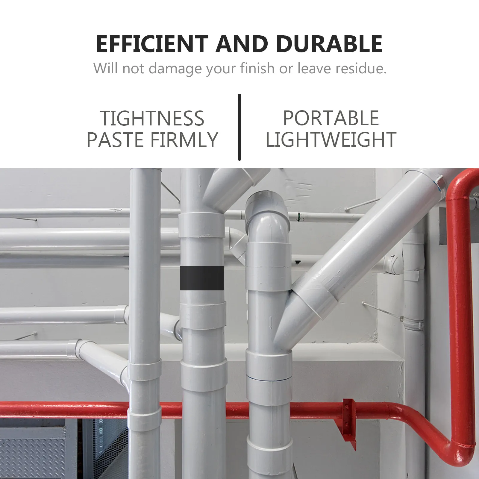 

2 Rolls Leakage Repair Tape Waterproof Non-Deguming PVC for Shower Edges Toilet Base Garden Pipe Sealing Tape Heavy Duty