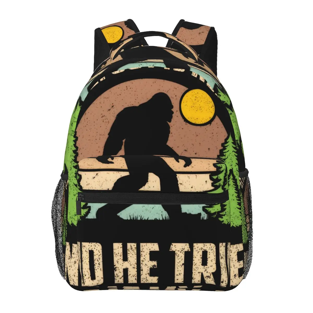 

Bigfoot Is Real And He Tried To Eat My Ass Casual Backpack Unisex Students Leisure Travel Computer Backpack