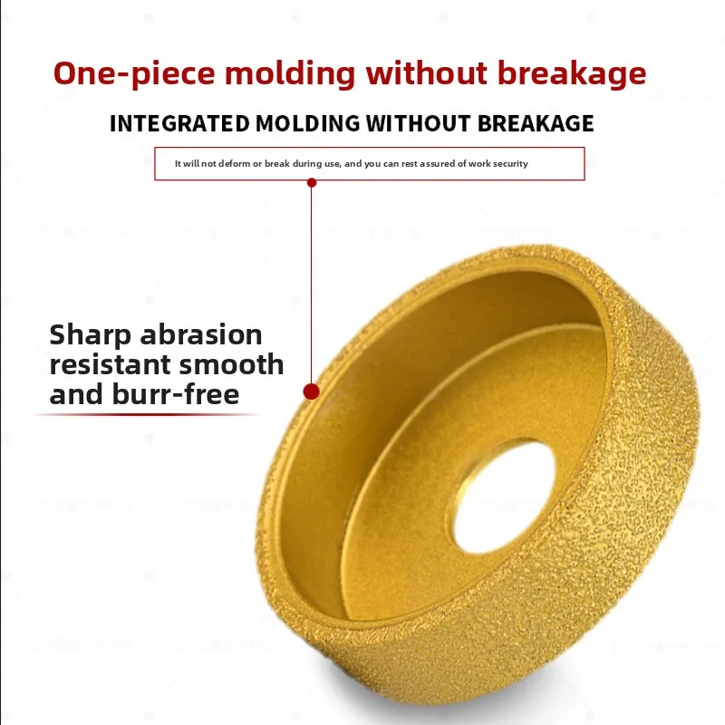 Brazed Diamond Parallel Edge Grinding Wheel for Marble Granite Tile Precise Grinding and Cutting