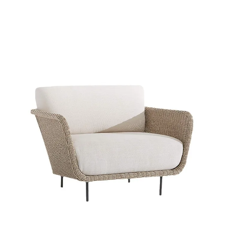 

Outdoor sofa courtyard villa woven open-air waterproof bed and breakfast garden