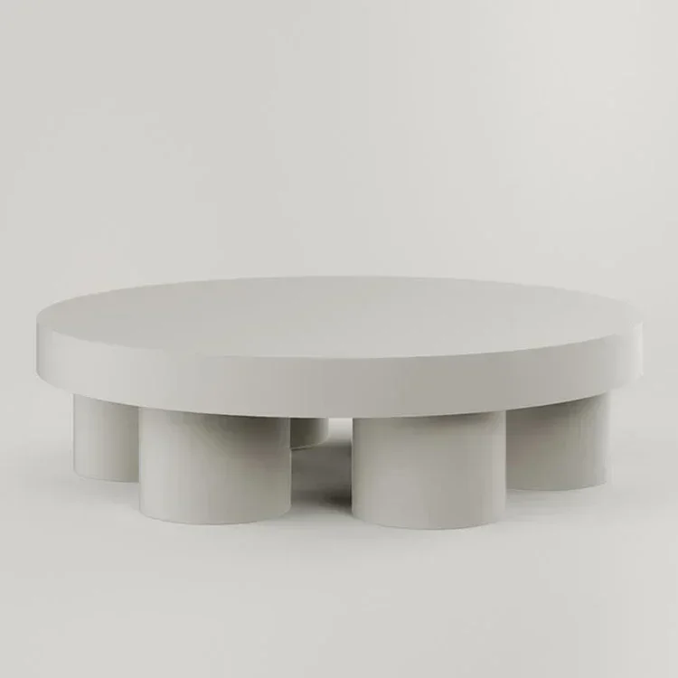 

Easy To Use Nordic Style Round Tea Table Ins Style Minimalist Small Apartment Coffee Table Combination Solid Wood Round Round Te