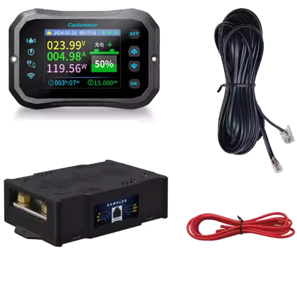 KM105 KM160F WIFI version wireless remote RV electricity meter dedicated voltmeter coulomb meter