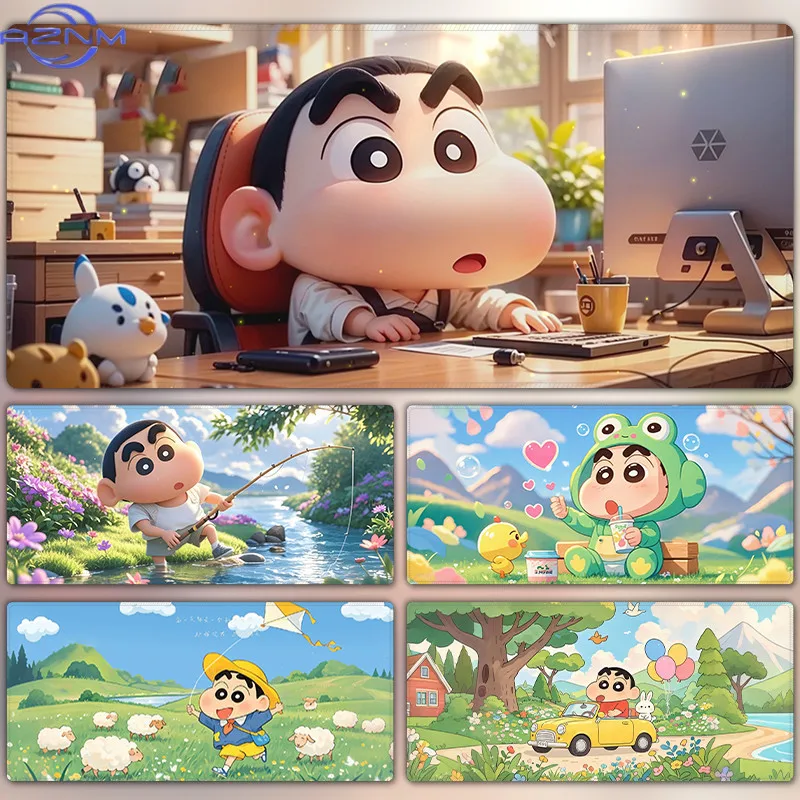 Crayon Shin-Chan Mouse Pad HD Printing Large Seaming Waterproof Mouse Pad Anti-Slip Gaming Mouse Pad