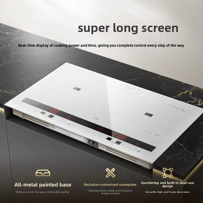 Multifunctional induction cooker embedded household intelligent electromagnetic cooker household, titanium ancient silver