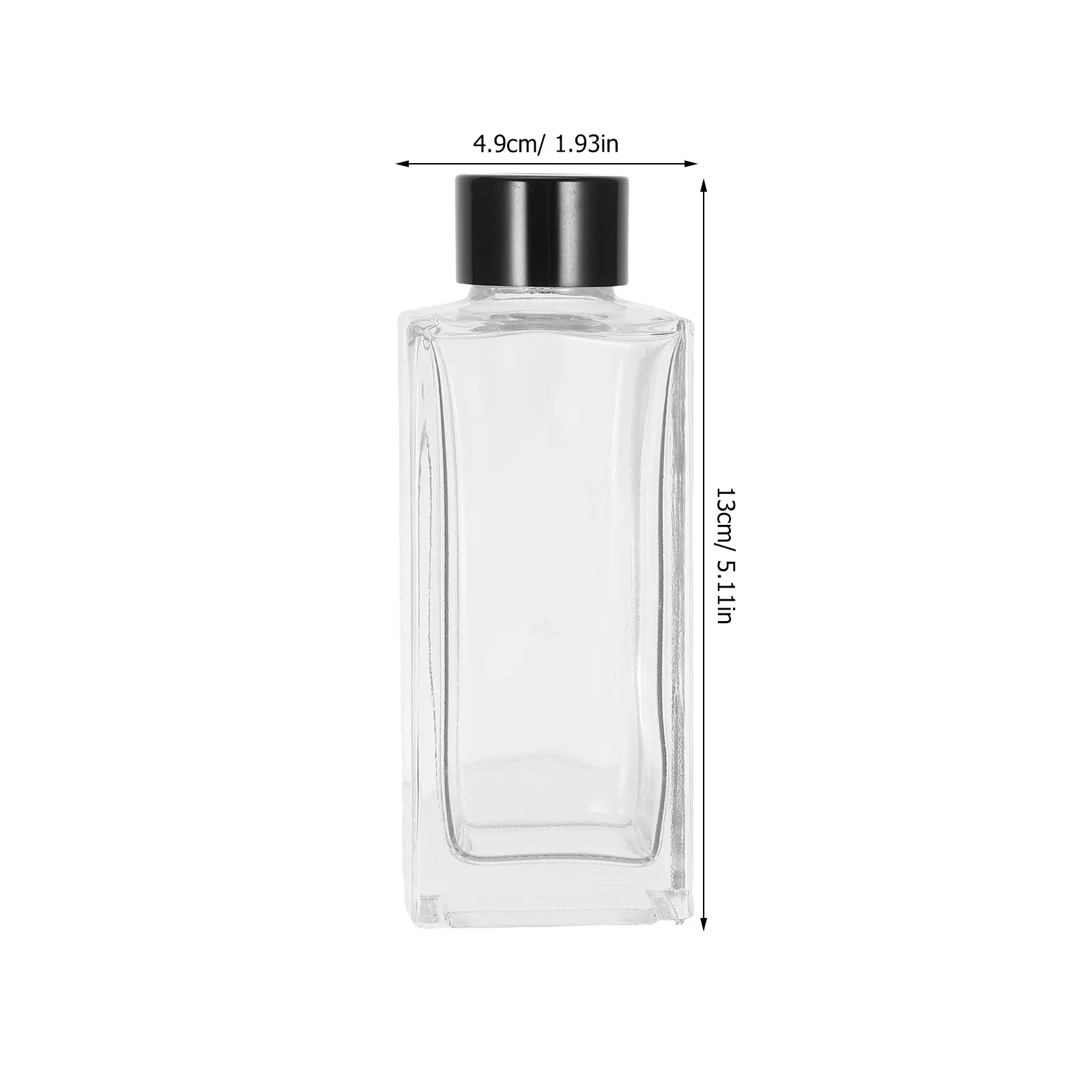 4Sets Bathroom Fragrance Diffuser Reed Small Mini Clear Glass Perfume Refill Bottle Set Home Aromatherapy Room Scent Sticks view 3
