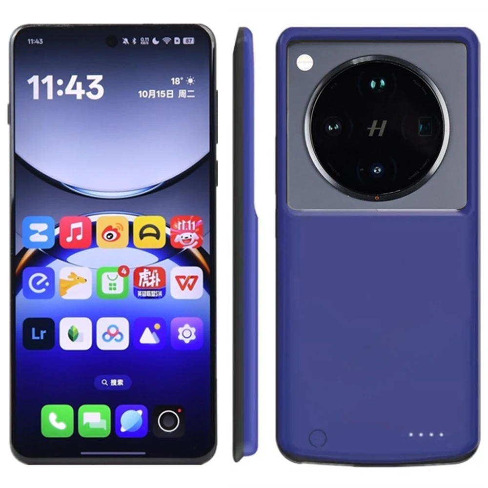 غطاء باور بانك لهاتف OPPO Find X8 حافظات بطارية 10000 مللي أمبير في الساعة غطاء شحن بنك الطاقة المحمول لـ OPPO Find X8 Pro حافظة طاقة