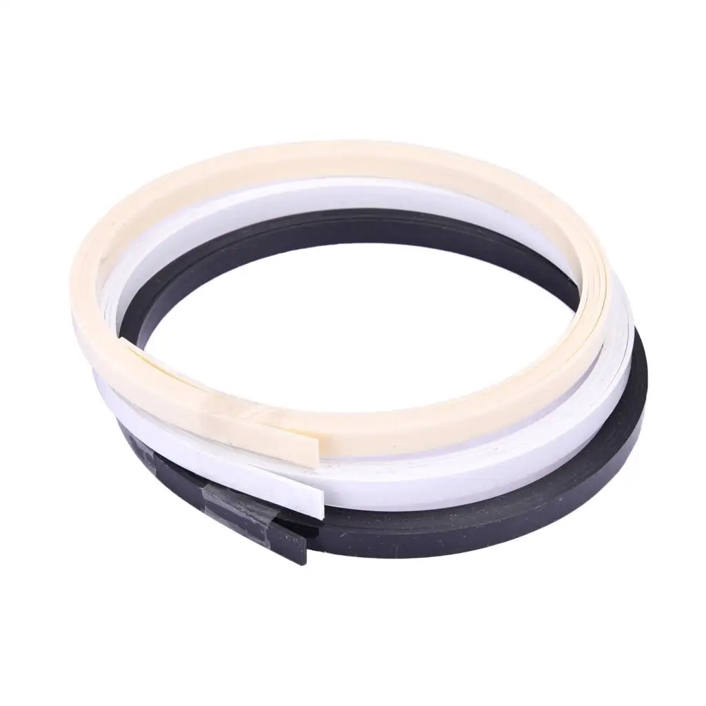 Guitar Edge Trim ABS Binding Purfling Strip White Black Beige for Luthiers Instrument Body Project and Parts Upgrade