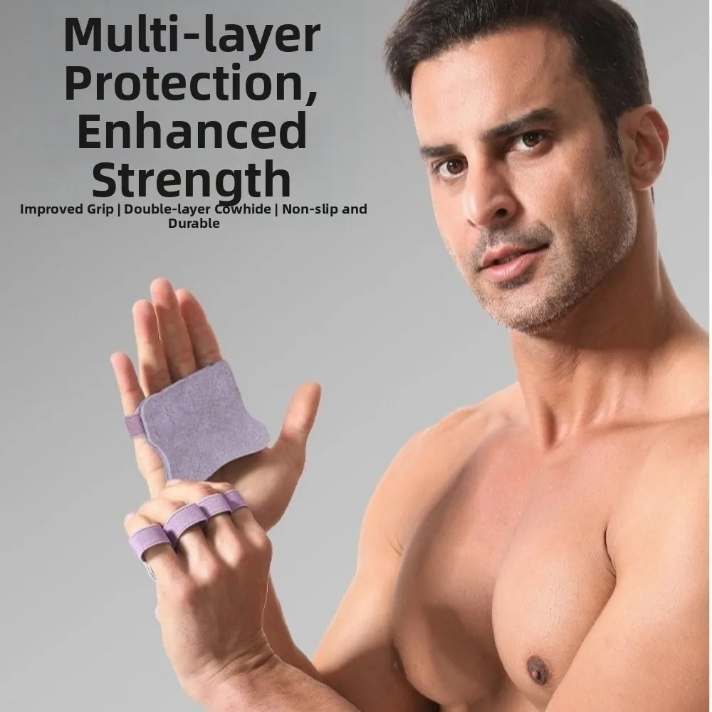 

1 Pair Anti-slip Fitness Four Fingers Gloves Breathable Wear-resistant Weightlifting Gloves Shock Absorption Training Palm Guard