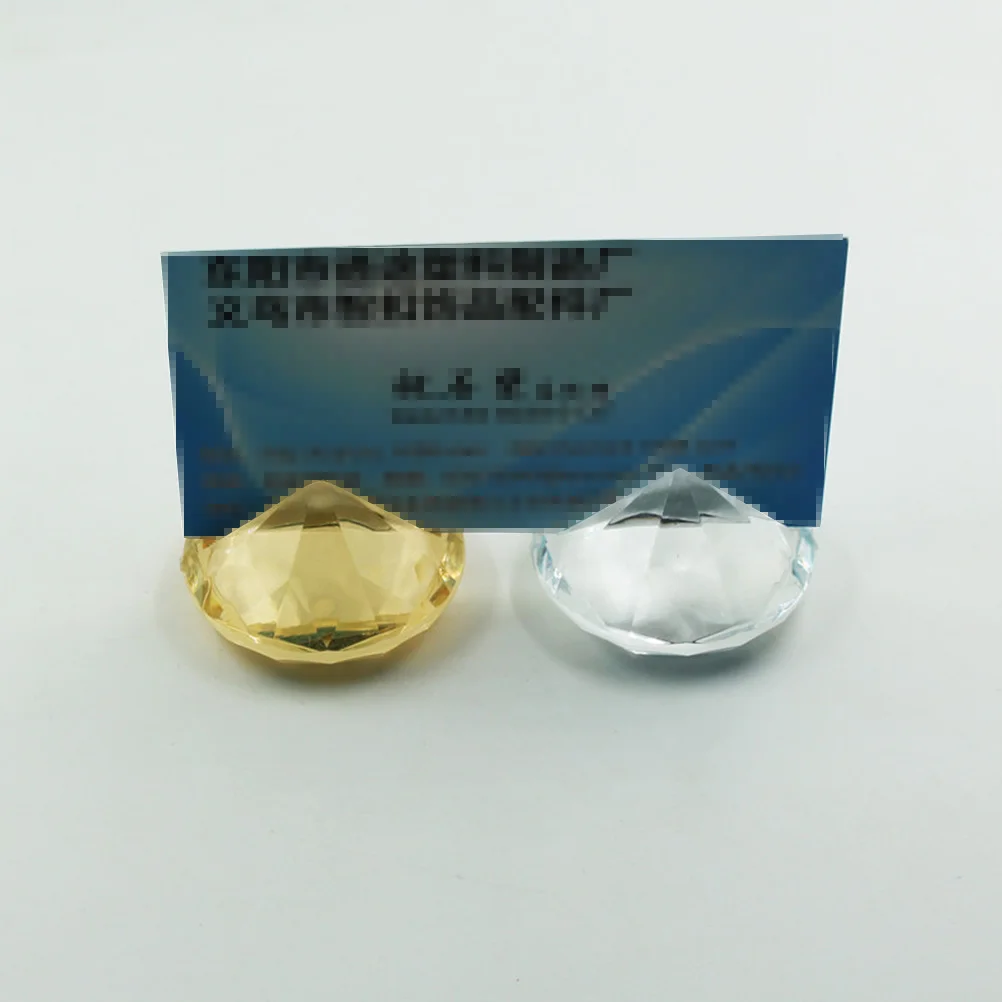 

24Pcs Crystal Memo Note Clip Stand Decorative Table Number Holders for Wedding Dinner Banquet Photo Clips Note Clip Stand