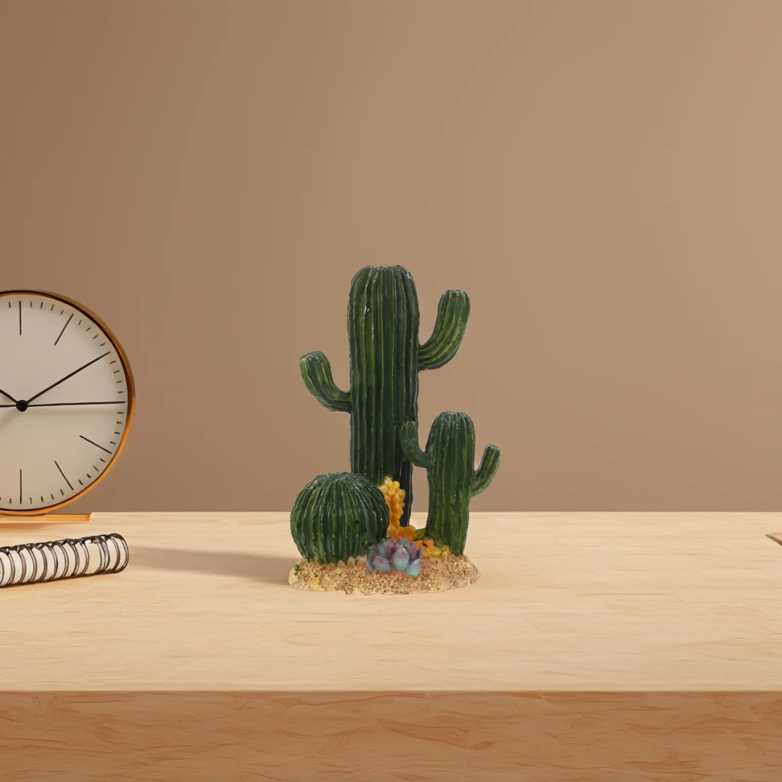 

Artificial Cactus Terrarium Decor For Reptile Turtle Habitat Resin Hideout Cave Desert Landscape Faux Plants Aquarium Ornament