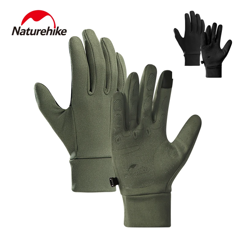 Naturehike Cycling Gloves Winter Touch Screen Motorcycle Gloves Outdoor Windproof Riding Ski Gloves Warm Bike Gloves Thin