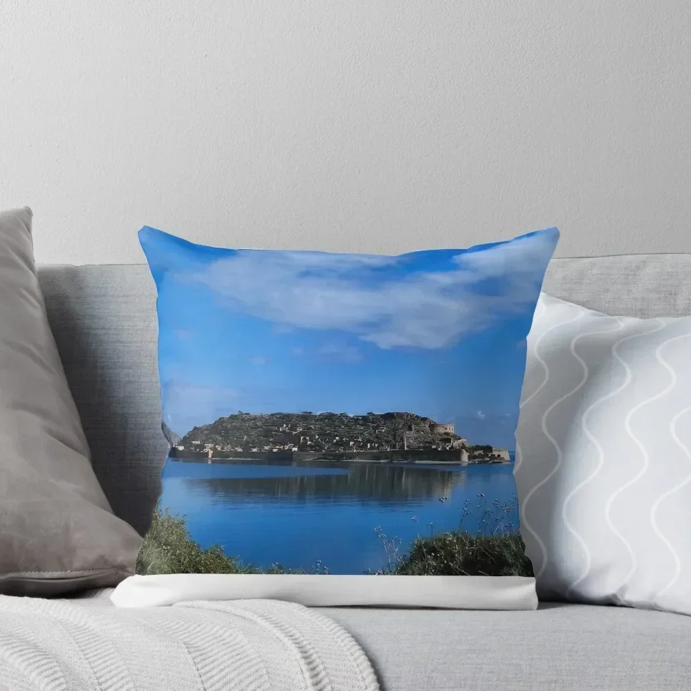 

Spinalonga island Throw Pillow New year Pillowcase Cushion Rectangular Cushion Cover pillow