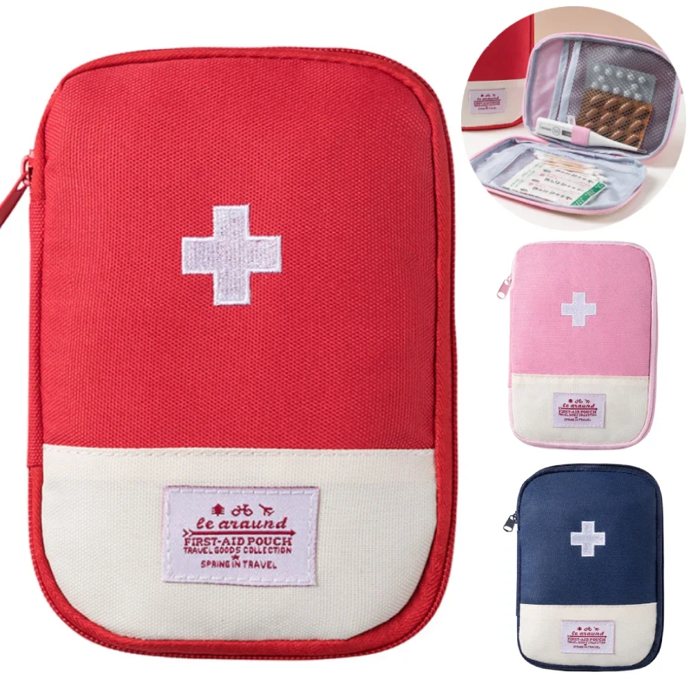 Portable First Aid Medical Kit Travel Outdoor Mini Medicine Storage Bag Camping Emergency Survival Bag Pill Case Camping Useful