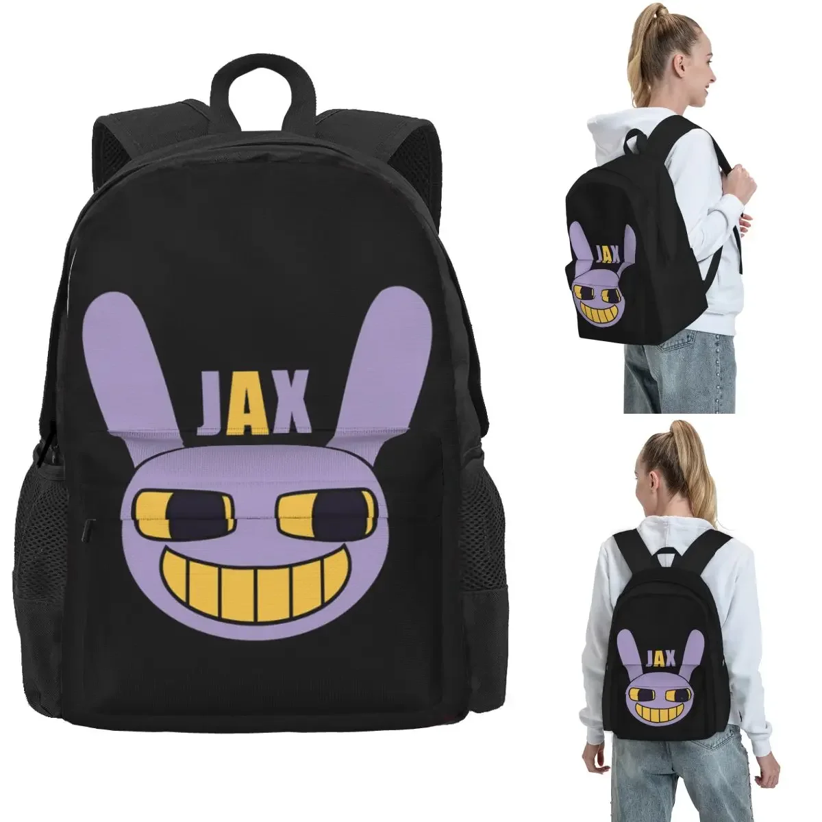 Jax With Name (The Amazing Digital Circus) Backpack Hot Sale Daypack Large Capacity Kids BookBag School Bag for Men Women