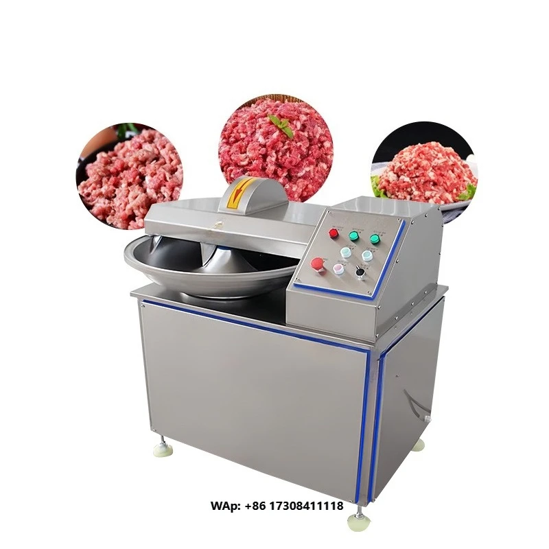 Commercial 20L Capacity Meat Bowl Cutter and Chopper for Bulk Processing of Meatballs and Sauces Meat Product Making Machines