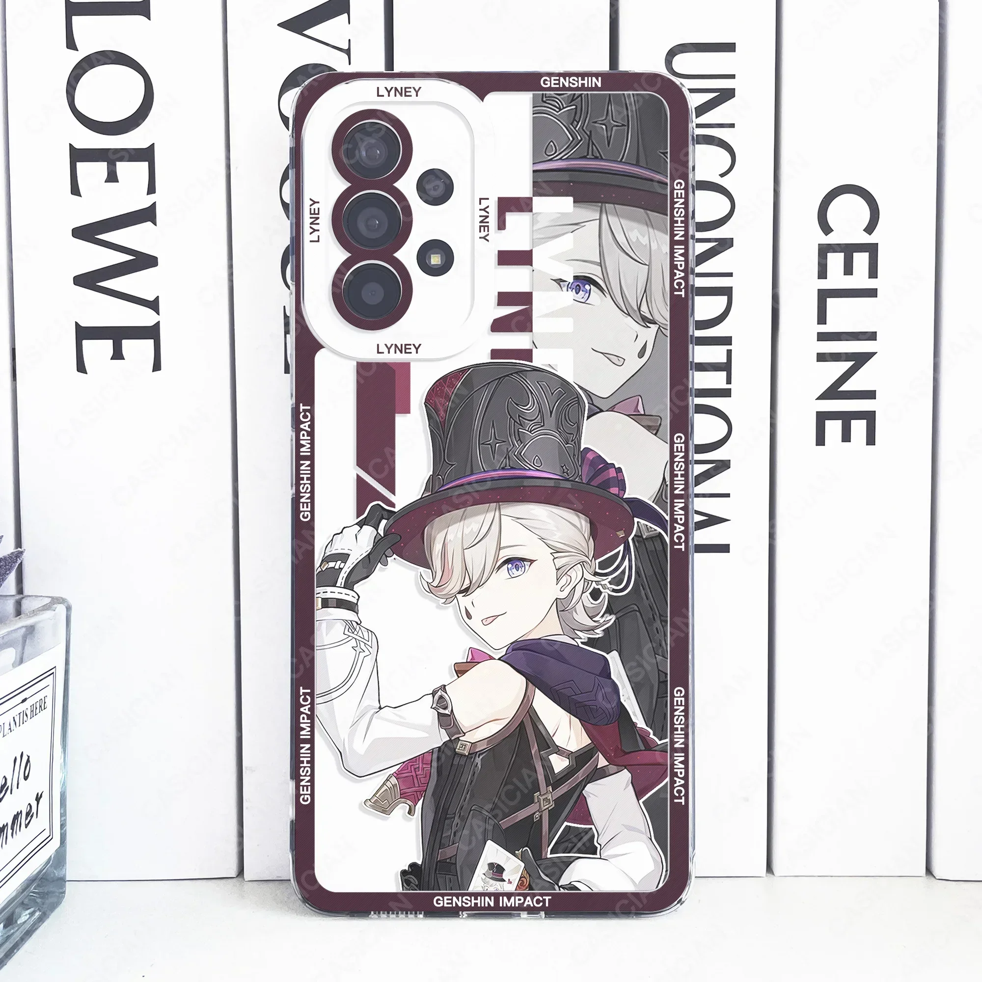 Genshin Impact Furina Charlotte Neuvillett Navia Case For Samsung Galaxy S20 FE S21 Plus S22 S23 Ultra A54 A53 A52 S24 A34 Cover