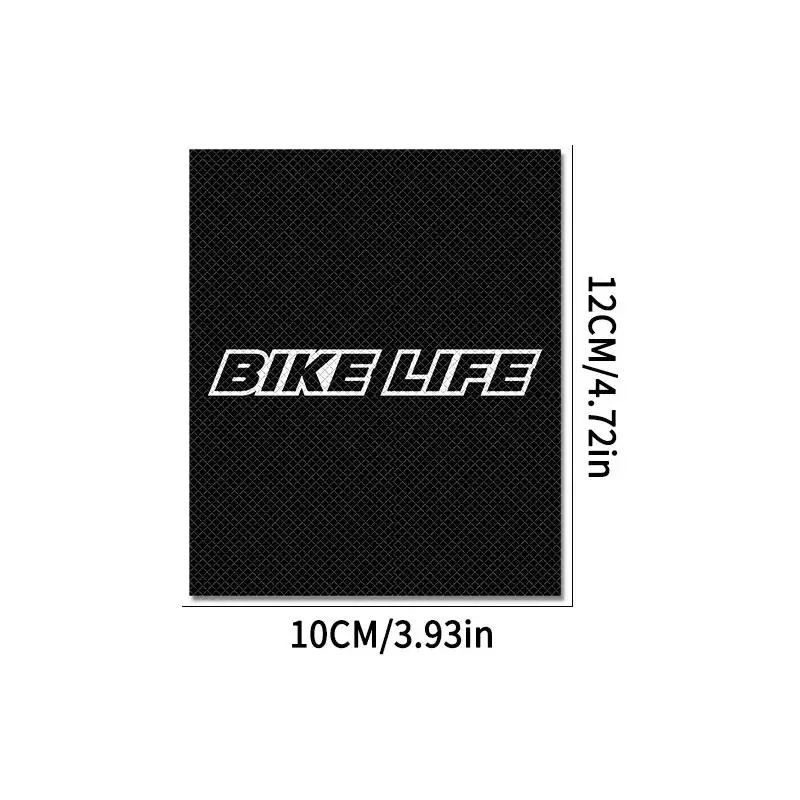 2Pcs 2D Flat BIKE LIFE Letter Vinyl Sticker, Waterproof Decal for Bike Motorcycle Handlebar Helmet Frame Decor, Holiday Gift