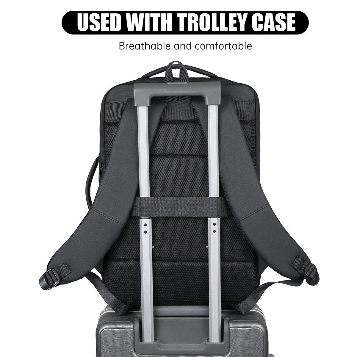 Business Backpack, Travel Backpack, Large Capacity Computer Laptop Bag, Commuting Travel Men's Backpack, Student Simple Club Backpack for High School Students and Middle School Students