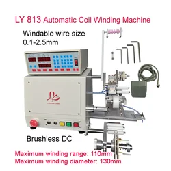 LY 813 High Quality Automatic Coil Winder Winding Machine for New Energy Transformer and Integrated Copper Foil Wire Size